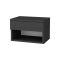 Comodino sospeso antracite 44x29x31h cm - Serpente