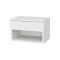 Comodino sospeso bianco 44x29x31h cm - Serpente
