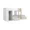 Composizione camera da letto Araba, 271x111h150 cm, Bianco e Rovere