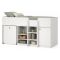 Composizione Camera da Letto Bianco Dimensione Materasso 90x200 cm Scrivania Estraibile 203x104x111h cm, un Letto - Lamedani