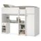 Composizione Camera da Letto Bianco un Cassetto Dimensione Materasso 90x200 cm 203x104x150h cm, Compatto Multiuso - Laliso