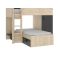 Composizione camera da letto Pax, 255x112h150 cm, Rovere e Antracite