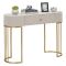 Consolle 100x40x75h cm crema e bianco - Abstraktes