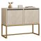 Consolle Beige Marmo Oror 2 Vani Colore Struttura Oror 90x34x70h cm, Colore Ripiano Beige - Arresi