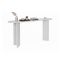 Consolle Bianco un Ripiano Peso Supportato 25 kg 150x35x75h cm, Colore Ripiano Bianco - Cercino