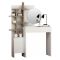 Consolle con specchio 35x35x151h cm bianco e quercia - Pago