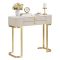 Consolle elegante 70x40x80h cm crema e oro - Ronda