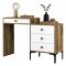 Consolle Marrone Noce Bianco 2 Ripiani Peso Supportato 25 kg 124x40x85h cm, Colore Ripiano Marrone - Artegna