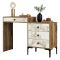 Consolle Marrone Noce Bianco Marmo 2 Ripiani Peso Supportato 25 kg 124x40x85h cm, Materiale Struttura in Plastica - Artegna