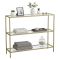 Consolle minimal in metallo 100x30x85h cm oro - Domenica