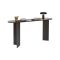 Consolle Nero un Ripiano Peso Supportato 25 kg 150x35x75h cm, Colore Ripiano Nero - Cercino
