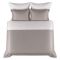 Copripiumino Matrimoniale Grigio Federa Inclusa 260x200 cm, Percalle 170 Fili in Cotone Pettinato e Mercerizzato - Ropasato Luxury