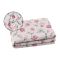 Copripiumino Matrimoniale Rosa Federa Inclusa 300x250 cm, Percalle 210 Fili in Cotone Pettinato e Mercerizzato - Rozareli Luxury