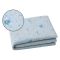Copripiumino Singolo blu Federa Inclusa 200x160 cm, Percalle 170 Fili in Cotone Pettinato e Mercerizzato - Ropali Luxury
