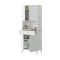 Credenza- bianco e rovere con cassetto 72x186h cm - Dicentra