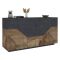 Credenza acero e ardesia 158x43x86h cm 4 ante - Agis