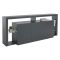 Credenza antracite 200x40x80h cm 3 ante - Andaleiv