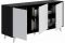 Credenza antracite e bianca 153x39x72h cm 3 ante - Annina