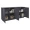 Credenza antracite lucida 180x41x86h cm 4 ante - Aulina