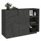 Credenza ardesia 121x38x86h cm 2 ante - Acab