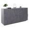 Credenza ardesia 162x44x86h cm 4 ante - Augusto