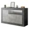 Credenza ardesia e cemento 138x42x86h cm 3 ante - Dolphin
