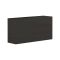 Credenza bassa antracite lucida 110x40x35h cm 1 anta e 3 cassetti - Benvenuta