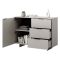 Credenza beige 120x41x90h cm 1 anta e 3 cassetti - Rubiera
