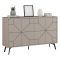 Credenza beige 123x35x62h cm 4 ante - Earl