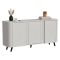 Credenza beige 150x42x70h cm 3 ante - Loreo