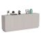 Credenza Beige 4 Ripiani 4 Ante 200x40x78h cm, 8 Vani - Masainas
