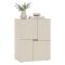Credenza Beige Cashmere un Ripiano 2 Vani 60x42x84h cm, Apertura Battente - Lerinito