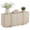 Credenza Beige Marmo 4 Ripiani 4 Ante 180x45x80h cm, 8 Vani - Nolona
