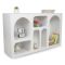 Credenza bianca 120x37x74h cm 5 vani - Arsenio