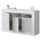 Credenza bianca 144x42x87h cm 3 ante - Ilizia