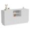 Credenza bianca 150x40x78h cm 2 ante e 1 cassetto - Serchio