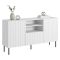 Credenza bianca 150x42x82h cm 2 ante e 1 cassetto - Malo