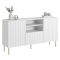 Credenza bianca 150x42x82h cm 2 ante e 1 cassetto - Stornara