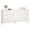 Credenza bianca 159x38x79h cm 8 cassetti - Kovsova
