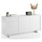 Credenza bianca 170x42x78h cm 3 ante e 1 cassetto - Aronne