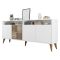 Credenza bianca 180x35x78h cm 4 ante - Benjamin