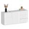 Credenza bianca 180x44x86h cm 2 ante e 3 cassetti - Avelignese