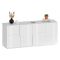 Credenza bianca 200x44x86h cm 4 ante - Arda