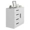 Credenza bianca 90x47x85h cm 1 anta e 4 cassetti - Neoguri
