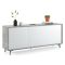 Credenza bianca e cemento 184x45x77h cm 3 ante - Aminda