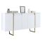 Credenza bianca e oro elegante 160x35x80h cm 4 ante - Arta