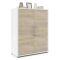 Credenza bianca e quercia 89x40x113h cm 2 ante - Warszawa