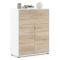 Credenza bianca e quercia 89x40x113h cm 2 ante e 2 cassetti - Agra
