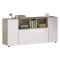 Credenza bianca e rovere 150x41x76h cm 3 ante - Crisantemo