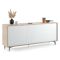 Credenza bianca e rovere 184x45x77h cm 3 ante - Aminda